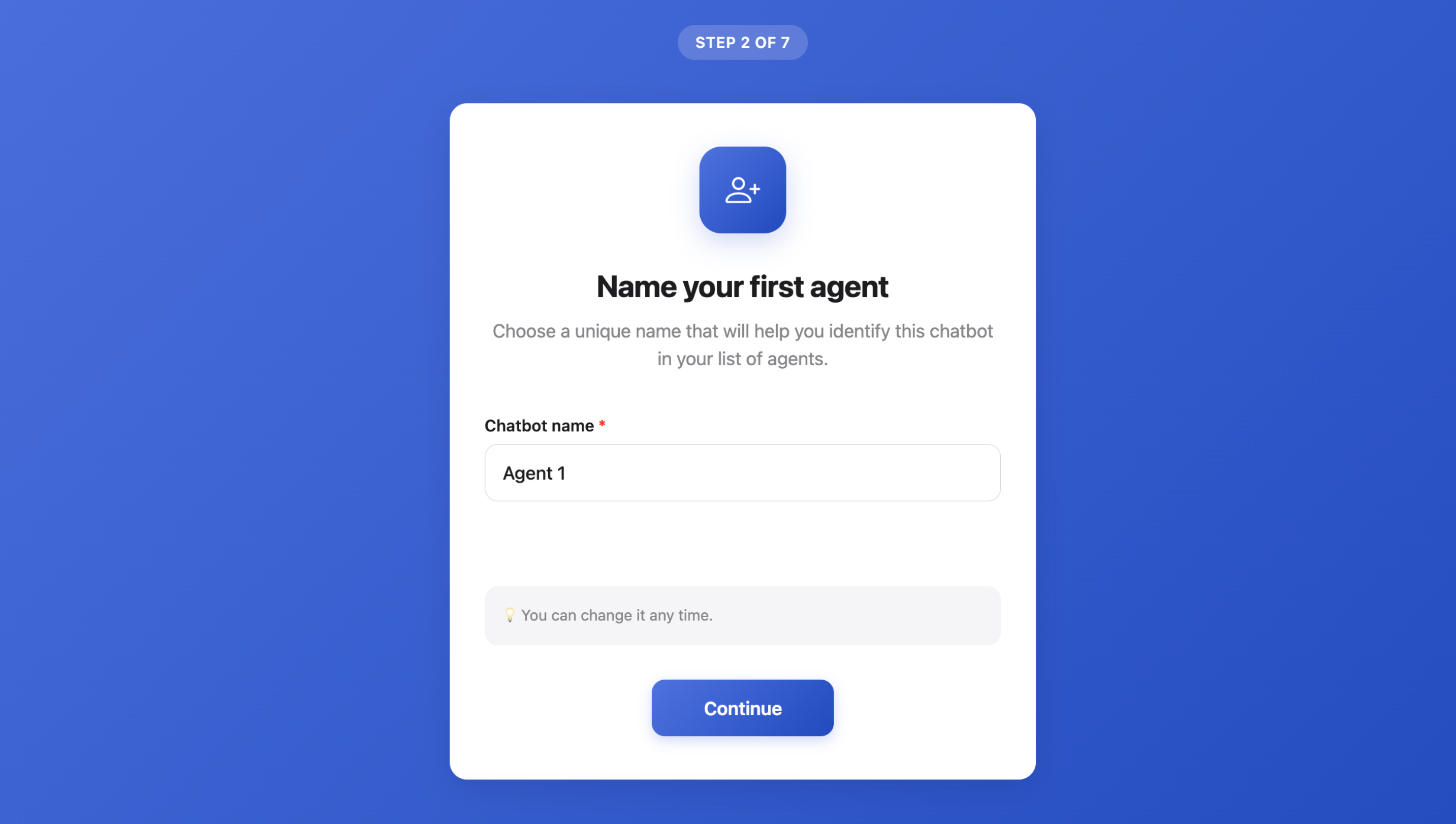 Nazwij swojego agenta